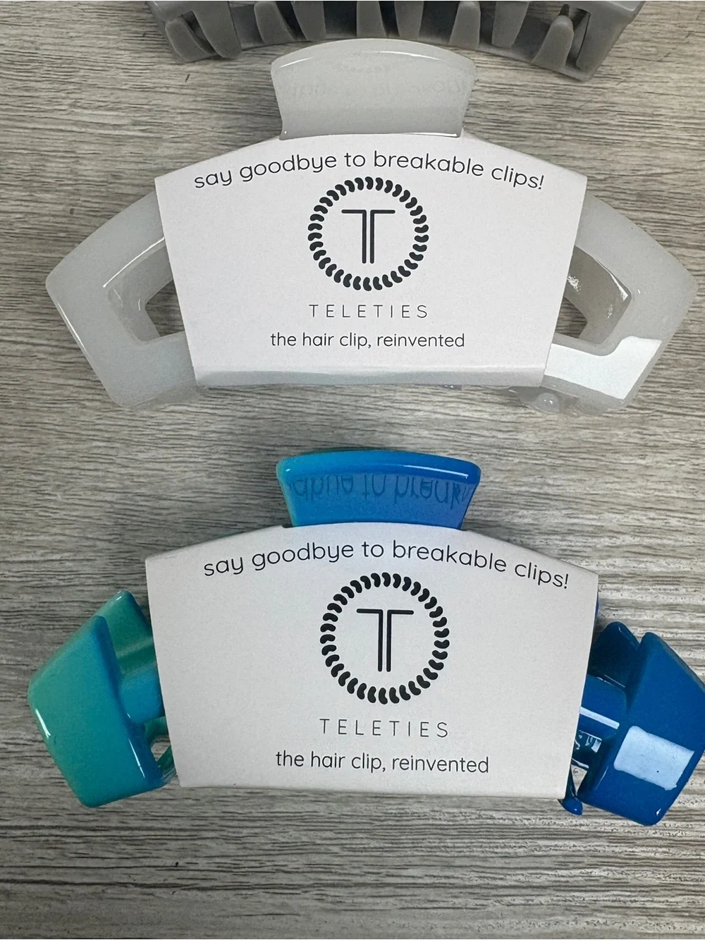 Lot of 4 New with Tags Teleties Hair Clips